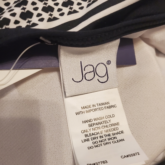 Jag Black Noir High Neck Bra/ Bikini Halter Top Criss-Cross Strap Back S… - Picture 7 of 10